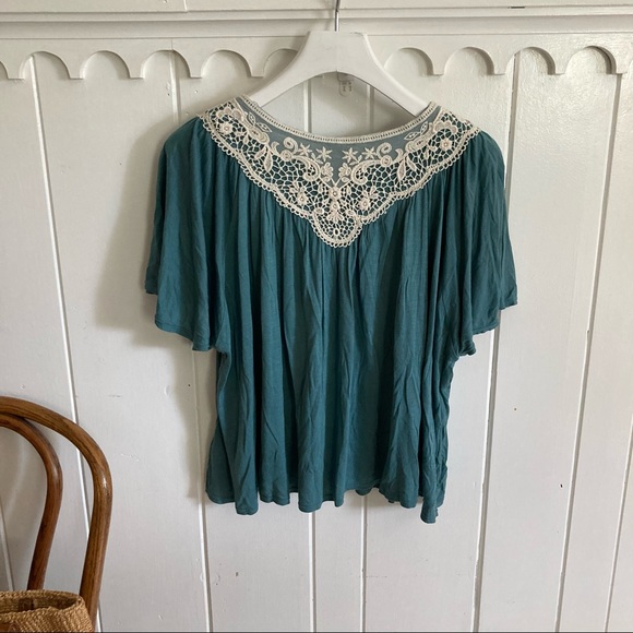 Anthropologie / Rio Rao lace neck cottage core cardigan - Picture 9 of 14